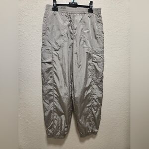 Silver Joggers With Pockets
